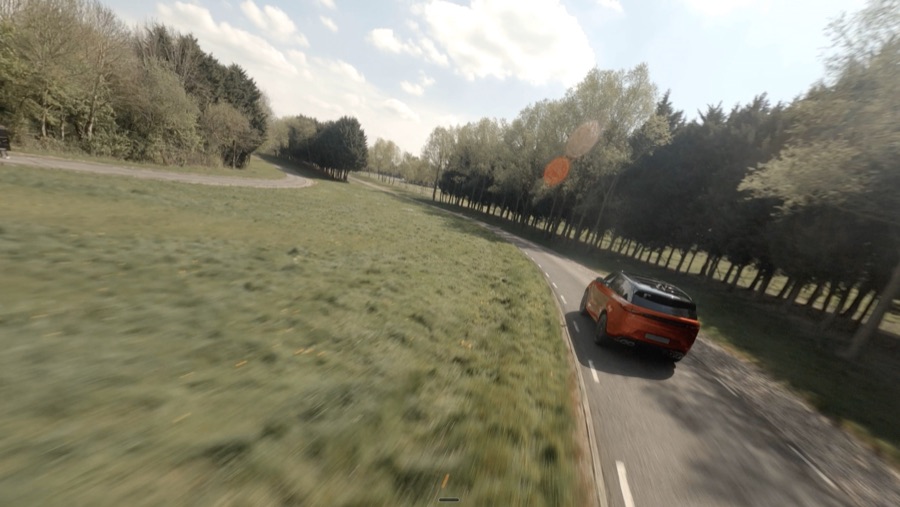 Range Rover Sport test track — film still 2